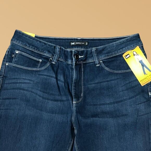 NWT Lee Hi Rise Straight Leg Jeans Size 14 33x30 #225 - Picture 2 of 8